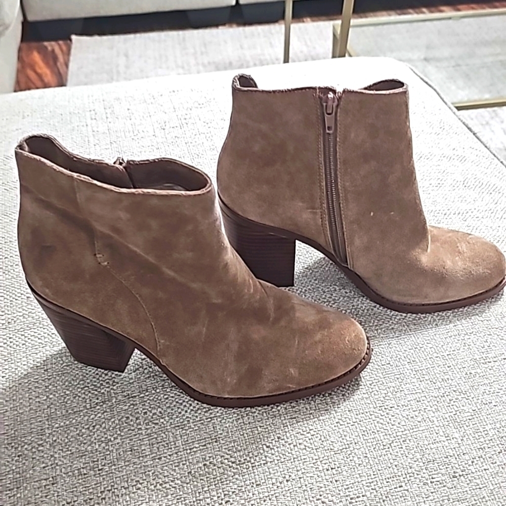 Sole society Alexi block heel Ankle boots Brown sz 9M